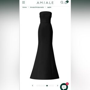 Black Amsale Jaylin Gown